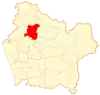 Location in the Araucanía Region