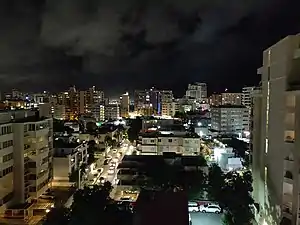 View of Condado in Santurce, San Juan.