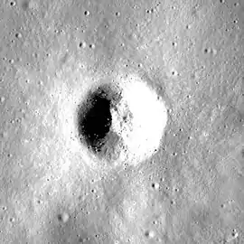 Another LRO image with a much lower sunlight angle