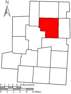 Location of Congress Township in Morrow County