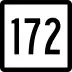 Route 172 marker