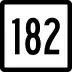 Route 182 marker