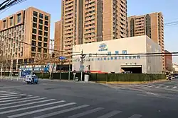 Dongbazhongjie Station under construction, 2020