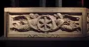 Constantinople Christian sarcophagus with XI monogram, circa 400.