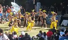 Dancers at the Cook Islands stage at the Pasifika Festival in Auckland (2010)