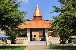 The gazebo on the square in downtown Cooper