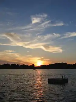 Sunset on Copake Lake