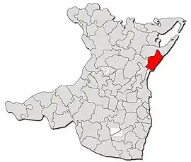 Location in Constanța County