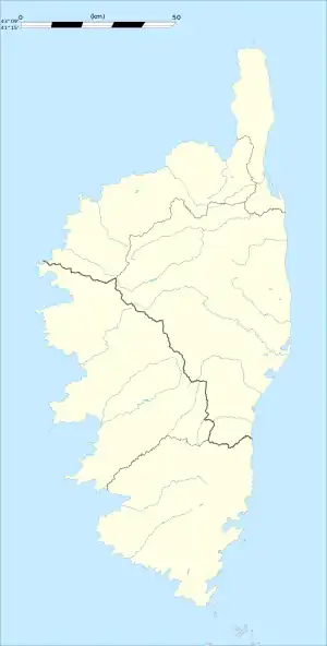 Vignale is located in Corsica