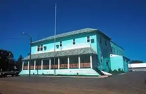 Corson County Courthouse in McIntosh, South Dakota in 1993. This building was destroyed by fire on April 10, 2006.