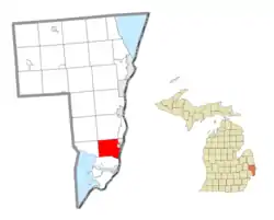 Location within St. Clair County