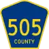 County Route 505 marker