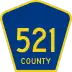 County Route 521 marker