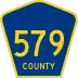 County Route 579 marker