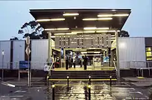 Station forecourt and entrance to Platform 2, April 2011