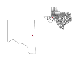 Location of Crane, Texas