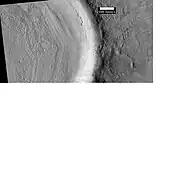 Part of crater rim and concentric crater fill in the Eridania quadrangle, 39° S