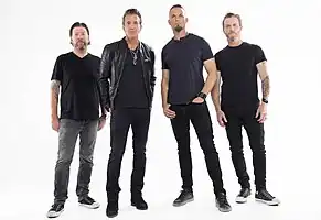 Creed in 2023. From left to right: Scott Phillips, Scott Stapp, Mark Tremonti and Brian Marshall.