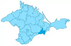 Location within Crimea