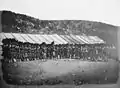 Crimean War, [Scottish troops, wearing bearskin and kilts, c. 1855