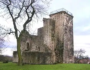 Crookston Castle in Glasgow was the first property acquired by the Trust.