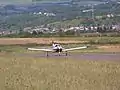 PA-28R (G-IRKB) departing from runway 25