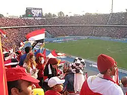 Image 57A crowd at Cairo Stadium watching the Egypt national football team (from Egypt)