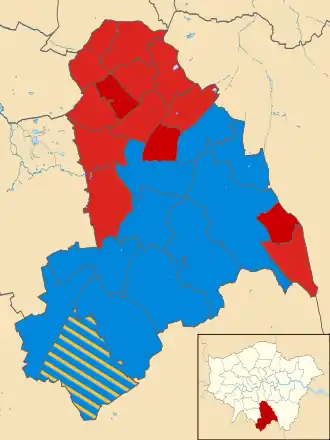 Croydon 2002 results map