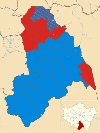 Croydon 2006 results map