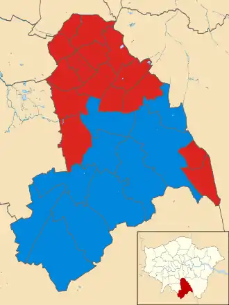 Croydon 2014 results map