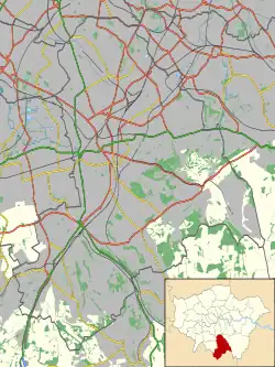 2016 Croydon tram derailment is located in London Borough of Croydon