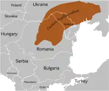 Image 2Cucuteni–Trypillian culture boundaries (from History of Moldova)