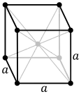 Body-centered cubic crystal structure for manganese