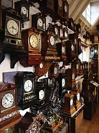 Cuckoo clocks at the Cuckooland Museum, Tabley