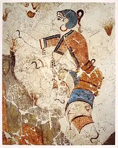 Minoan Fresco of Saffron Gatherer