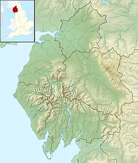 Seathwaite Tarn is located in Cumbria