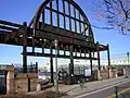 The archway of Cunard Pier 54