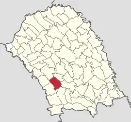 Location in Botoșani County