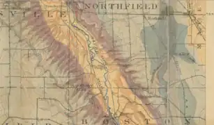 Geologic map of rock outcrops