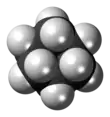 3D structure of a cyclohexane molecule