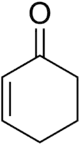 Skeletal formula of cyclohexenone