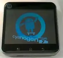 Motorola MB511 running CyanogenMod 7.2