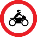 No motorcycles