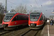 DB Class 643 in Moers station