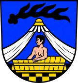 In the German spa town Bad Liebenzell the bather is part of the municipal Coat of arms