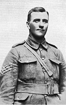 Head and shoulders portrait of a man in military uniform