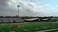 Wildcat Stadium - away stands and Field House