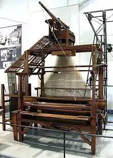 A Jacquard loom.