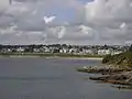 Gyllyngvase beach and hotels, viewed from Pendennis Head.