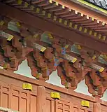 Mitesaki tokyō, Daitoku-ji, Kyoto. Note the tail rafters.